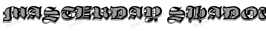 MASTERDAY SHADOW字体转换